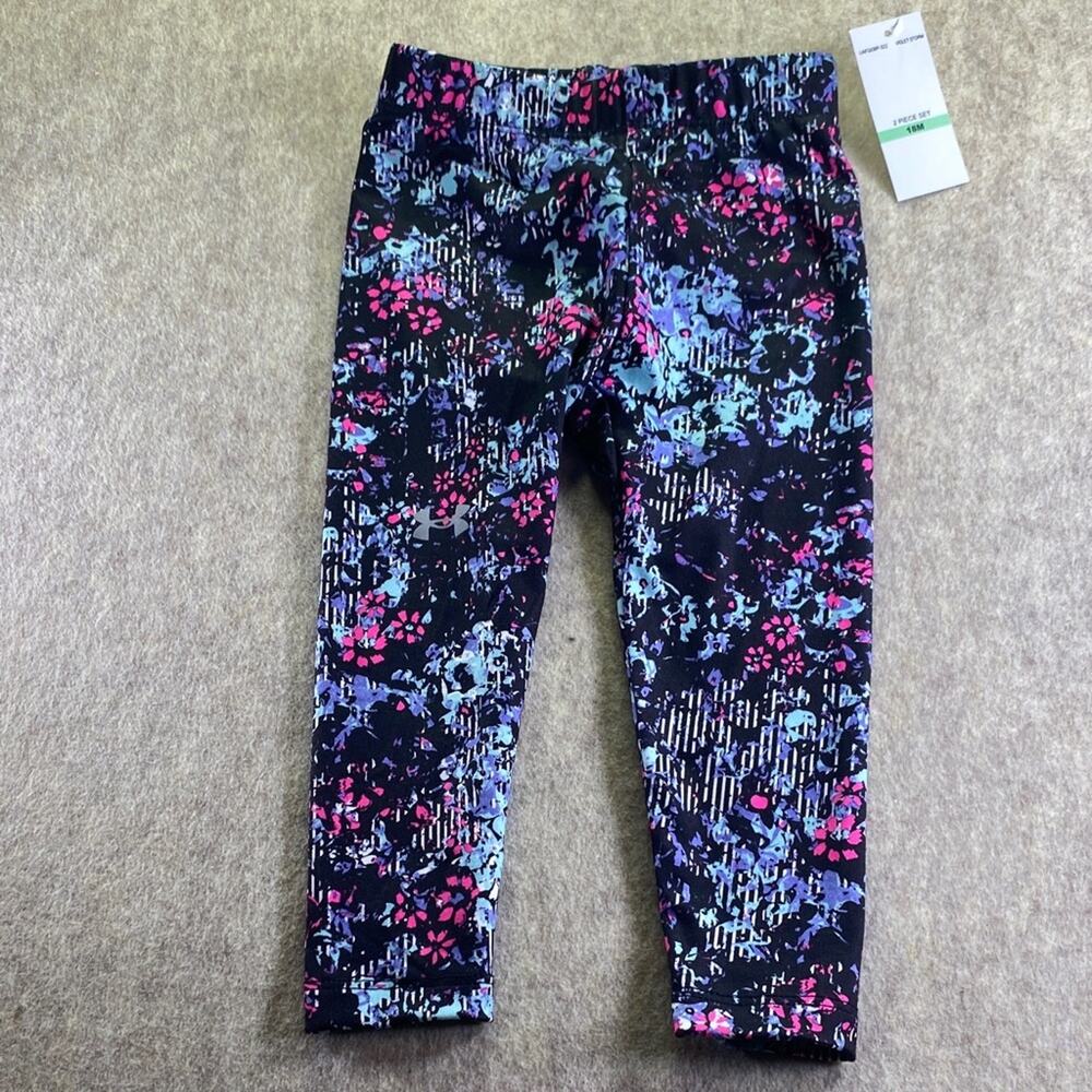 Under Armour Kids Leggings - Black, Pink, Blue Size 18 months